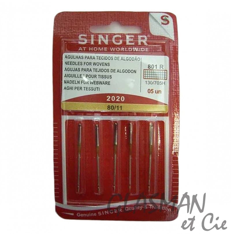 Aiguilles machine à coudre SINGER 2020 BL801 SINGER 80 X5