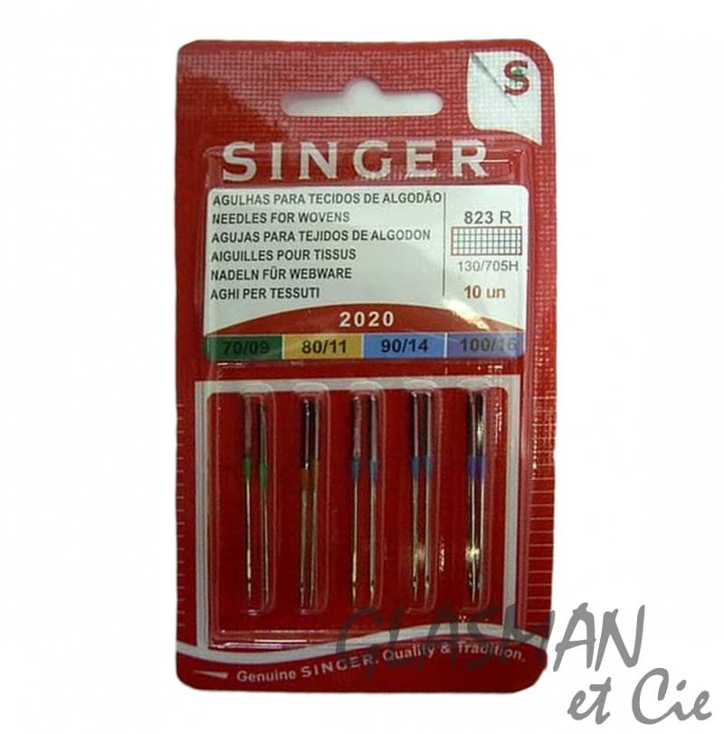 Aiguilles machine à coudre SINGER 2020 BL823 SINGER 70-100 X10
