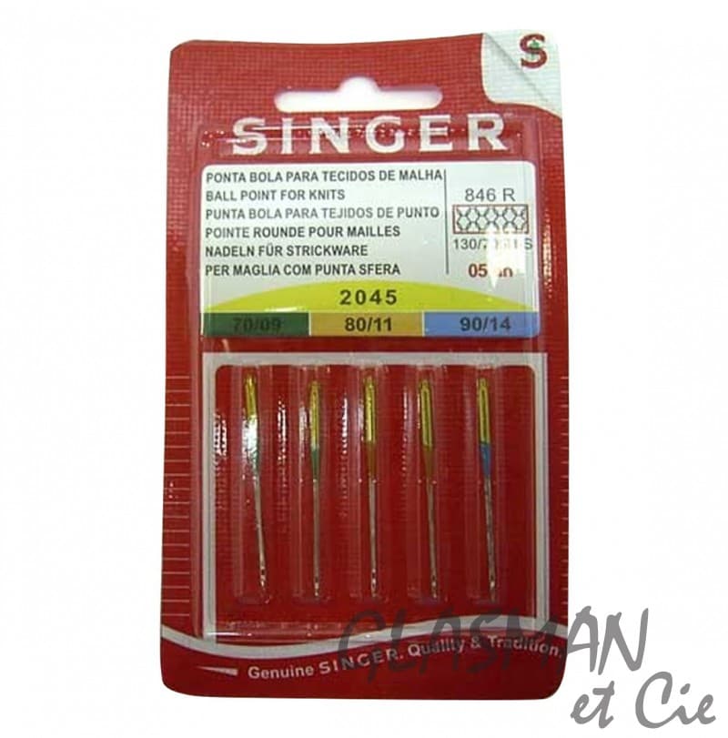 Aiguilles machine à coudre SINGER 2045 BL846 SINGER STR70-90 X 5