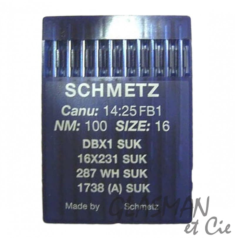 Aiguilles machines à coudre industrielle SCHMETZ 1738 SUK / 16x231 / 287WH SUK