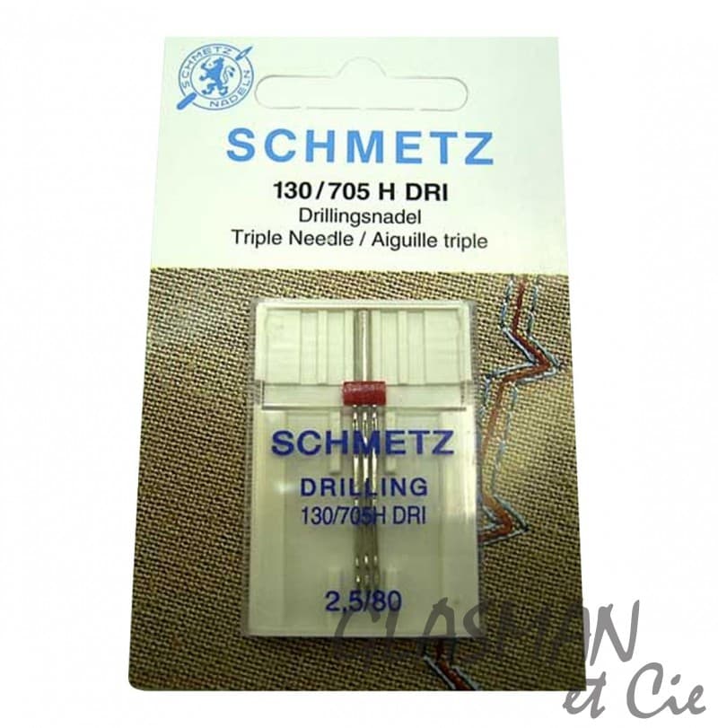 Aiguilles universelles machine à coudre SCHMETZ 705H DRI (TRIPLE)