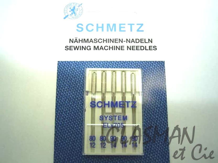 Aiguille machine à coudre et surjetuse SCHMETZ ELX705 (VZS) - SORT.80-90