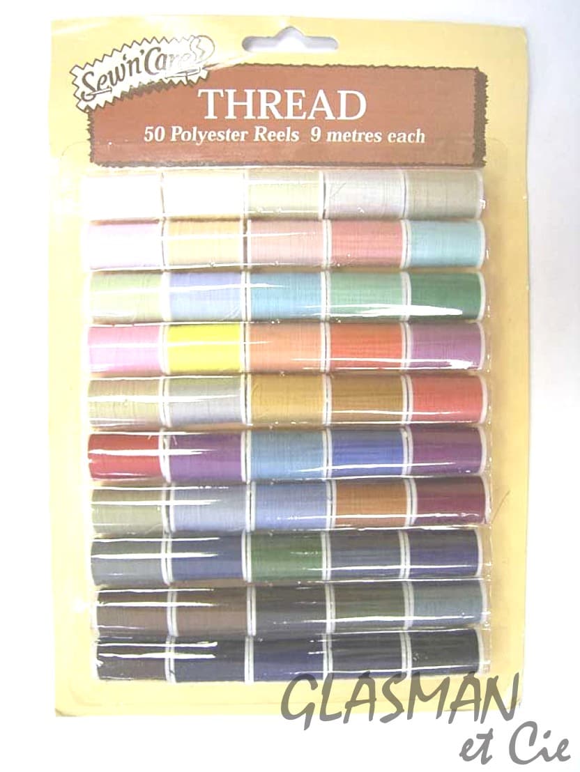 50 BOBINES 9M FIL POLYESTER