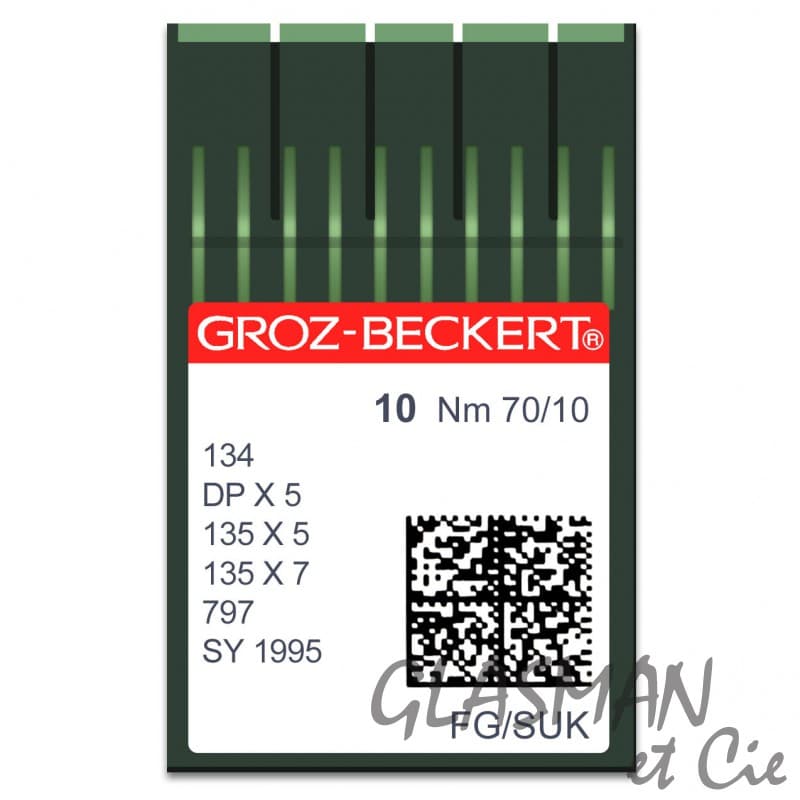 Aiguilles machines à coudre industrielle GROZ-BECKERT 134 /135x5 JERSEY FG SUK